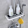 Bathroom Shower Rod Shelf Soap Holder Shower Room