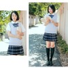 ZUEVI School Vest, Girls' Uniform Vest, Student, V-Neck, Loose Knit,