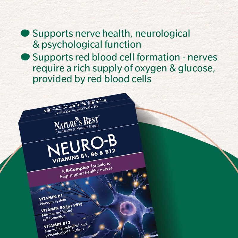 Nature's Best Neuro-B, Vitamin B Complex 1-a-Day - UK Made