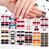 12 Sheets Halloween & Christmas Nail Polish Stickers Full Wraps,