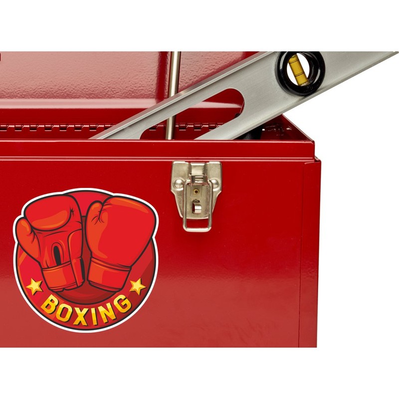 2 x 10cm/100mm Boxing Gloves Vinyl Stickers Sports #7154