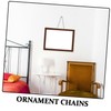 Operitacx 10Pcs Iron Hanging Chains with Clips Weather Resistant Indoor