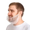 SAFEKO Beard Nets, White Disposable Beard Covers, Beard Net for