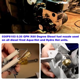 Aquahot Fuel Nozzle Replacement Hydro Hot Fuel Nozzle 0.35 Gallon 60 Degree Hydro Oil Burner Nozzles Aqua HOT High Pressure Burner Oil Nozzles