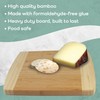 BambooMN Heavy Duty Premium Bamboo Two-Toned Cutting Board - 12"