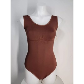 Popilush Nwt Popilush Bodysuit for Women Sleeveless Slimming Tank Top Thong Xl/XXL Brown