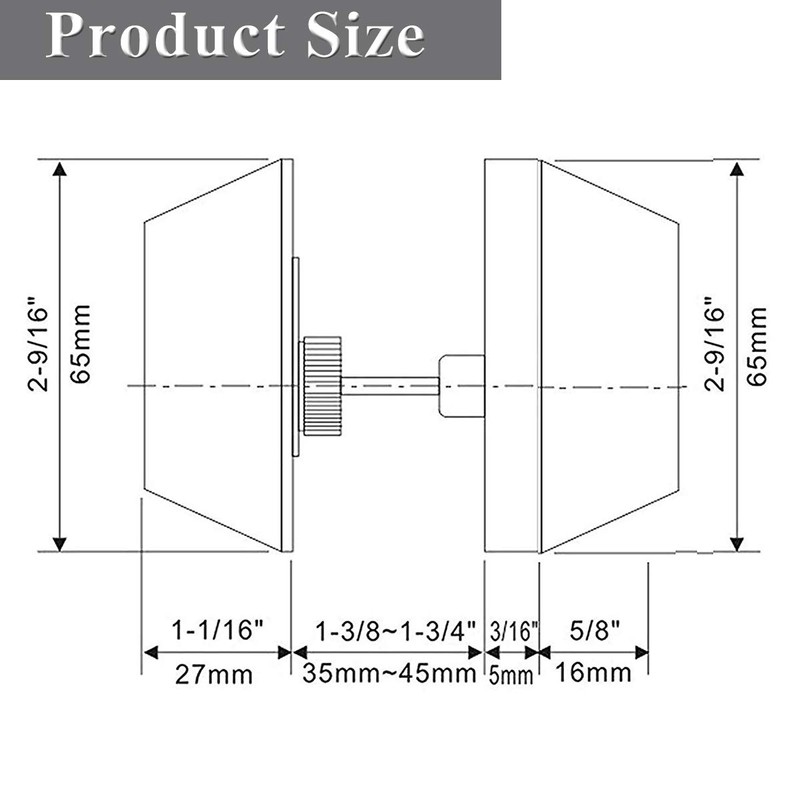 Probrico Double Side Keyed Deadbolt in Brushed Satin Nickel