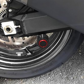 GOXMOTO 8MM Swingarm Spools Sliders Motorcycle Rear Stand Frame Sliders Aluminum Compatible with S.uzuki GSX-8R 2024 GSX8R GSX 8R Accessories (Red)