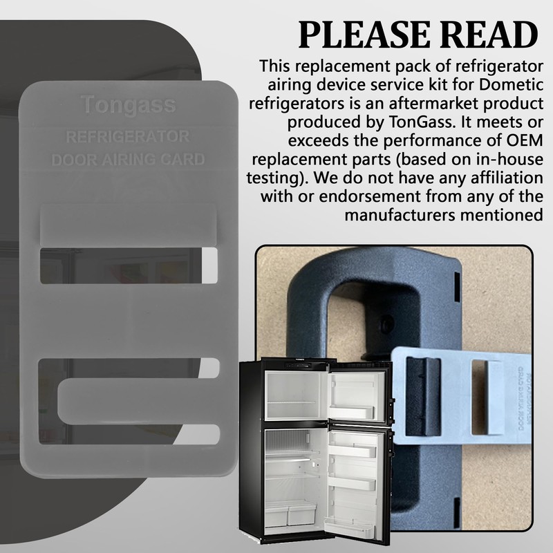 TonGass (2-Pack, Grey RV Refrigerator Airing Device Service Kit Exact