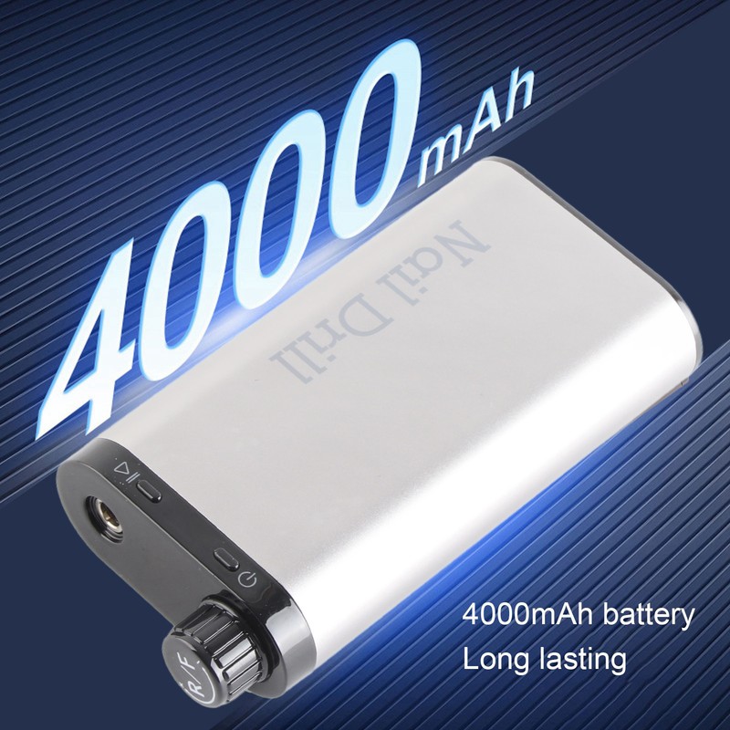Nail Grinding Machine Powerful 4000mAh Long Lasting LED Display Speed