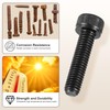 METALLIXITY Socket Head Cap Screws(M4-0.7x10mm) 50Pcs, Carbon Steel Allen Socket