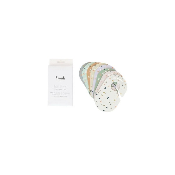3 Sprouts Closet Divider Terrazzo Cream