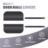 60 Pack 3.5" Magnetic Door Hinge Covers for Painting, Flexible