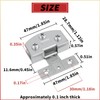 Cabinet Glass Door Hinge,2 Pcs 90 Degrees Frameless Glass Door
