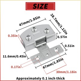 Cabinet Glass Door Hinge,2 Pcs 90 Degrees Frameless Glass Door Hinge,Cupboard Display Cabinet Glass Clip Showcase Wine Cabinet Clamp Gate Hinge Silver