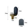 MYYZMY Bronze Shelf pins, 40pcs L-Shaped Clips 1/4 Inch Shelf