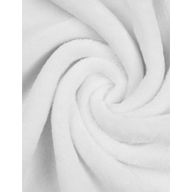 Doruro Girls Bathrobe Fleece Bunny Hooded Robe with Rabbit Headband and Blindfold 3 Pack Set Gift for Girl White 5/6