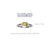 1.04ct. Natural Citrine White Gold Plated 925 Sterling Silver Solitaire