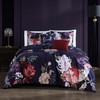 Bebejan Deep Purple Garden 100% Cotton 5 Piece Comforter Set,