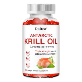 Cápsulas De Aceite De Krill Antártico Astaxantina  Omega-3                                                                                            
