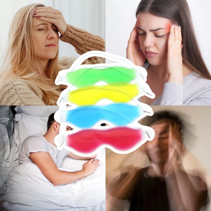 Universo en Linea Paquete 50pzs Antifaz Gel Térmico Descansa Ojos