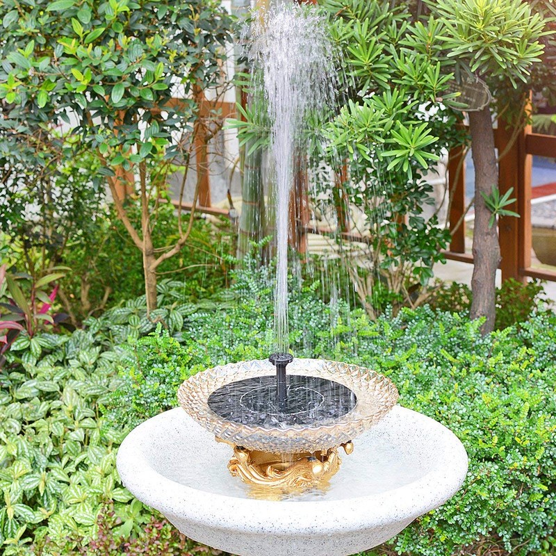 Solar Fountain for Bird Bath, Solar Powered Fountain Pump 1.5W