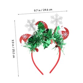 FOMIYES Christmas Headband Year Headdress for Festive Parties Comfortable Hair Accessories Stripes for Holiday Celebrations and Gatherings