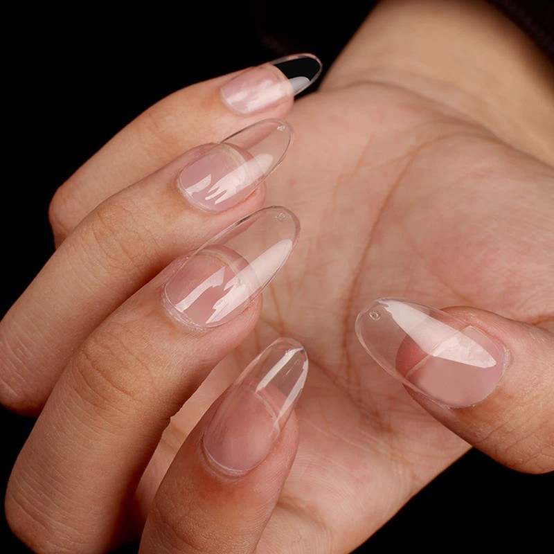 YSUVIN Nail Tips, Pack of 240 Fake Nails, Transparent, 12