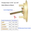 Dontay Pocket Door Keyed Lock with Handles, Round Contemporary Entrance
