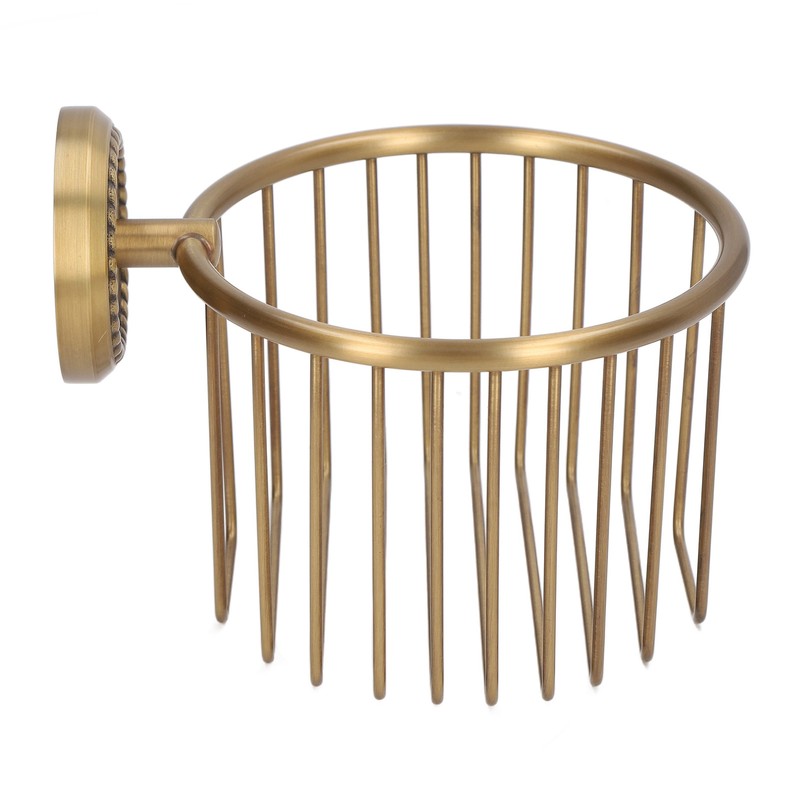 Hollow Out Toilet Paper Holder Antique Rust Proof Wall Mounted