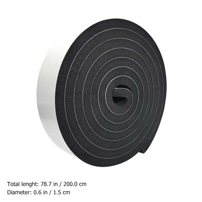Operitacx 2 Rolls Eva Weather Stripping Seal Strip of Soundproofing