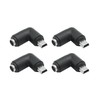 4Pcs DC 5.5mm x 2.1mm to Mini USB Adapter, 90