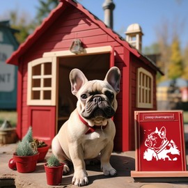 Bulldog Stencil 10х10 inch Versatile Dog Stencils for DIY Art Projects and Home Decor Bulldog Scrapbook Stencil Decorative Stencil Pattern Drawing Stencil