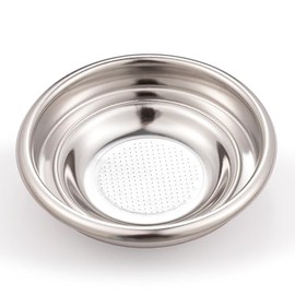 Espresso Machine Single Shot Filter Basket - 58 mm Non-Pressurized Stainless Steel - Reusable, For Gaggia, for Rancilio - 7 grams