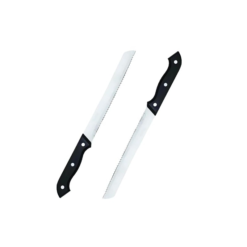PARENCE.- Set di 2 coltelli da pane in acciaio inossidabile/coltello