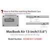 UESWILL for MacBook Air 13 inch M4 M3 M2 Case