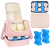 Jaffzora Wearable Breast Pump Bag with Cooler Compartment Fits for