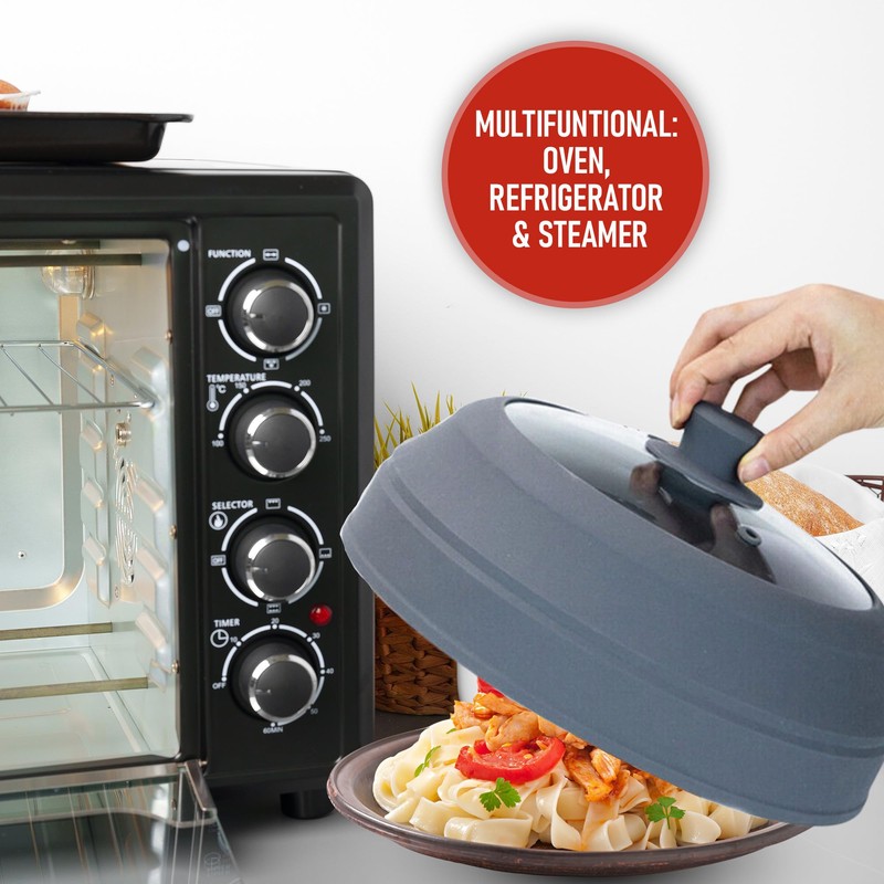Javson Microwave Splatter Cover Glass for Food - Large 10.8"