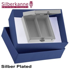 Silver Jug Pill Box 2 Parts Dimensions: 4.0 x 4.0 x 1.5 cm Premium Silver Plated Elegant Silver Plated in Top Workmanship with Stylish Gift Packaging
