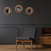 Relaxdays Set of 3 Mirrors, Round, Ø 25 cm, Wall