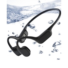 Bone Conduction Swimming Headphones, IP68 Open Ear Waterproof Headphones, Liquid Silicone Material, Suitable for Swimming, Running and Cycling