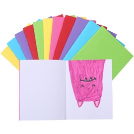 12 Pack Blank Books for Kids to Write Stories, Mini Notebooks Bulk Small Unlined Journals for Arts & Crafts, Drawing, Sketching, 24 Sheets/48 Pages (Colorful Covers, 4.3 x 5.6 In)