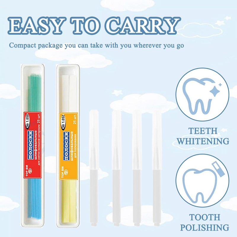 Pack of 50 Teeth Sandpaper, Tooth Sandpaper, Teeth Sandpaper for