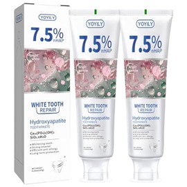 7.5% Hydroxyapatite Toothpaste for Enamel Protection and Tooth Strengthening, Gentle for Sensitive Teeth, Fluoride-Free & SLS-Free, Mint, 4.23 oz (Pac