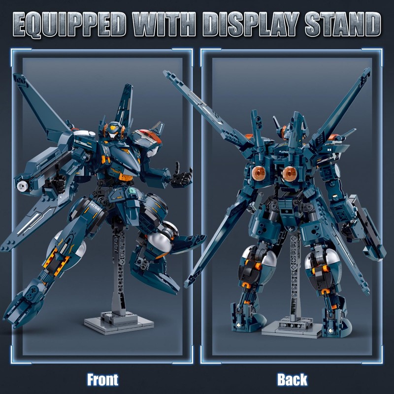 HIGH GODO Attacker Mech Robot Transforming Building Blocks Set for