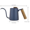 350ml Fashion Stainless Steel Handle Drip Coffee Pot Long Gooseneck