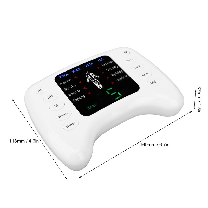 Electronic Pulse Massager Adjustable 15 Gears 8 Modes Timer Dual
