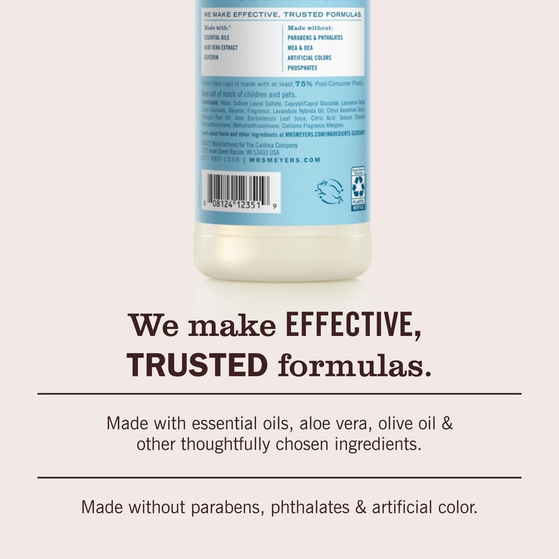 MRS. MEYER'S CLEAN DAY Liquid Dish Soap, Dandelion Scent, 16