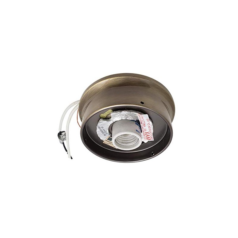 B&P Lamp® Wired Fixture Holder, 4" Fitter, Antique Finish