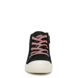 Dr. Scholl's Youth Boys Time Off High Kids Sneaker Black Shimmer 1 M